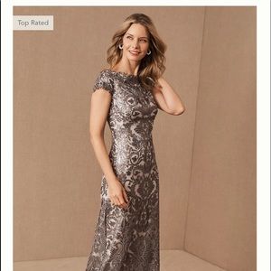 Grey anthropology dress in a size 10. Worn once for 4 hrs … like new